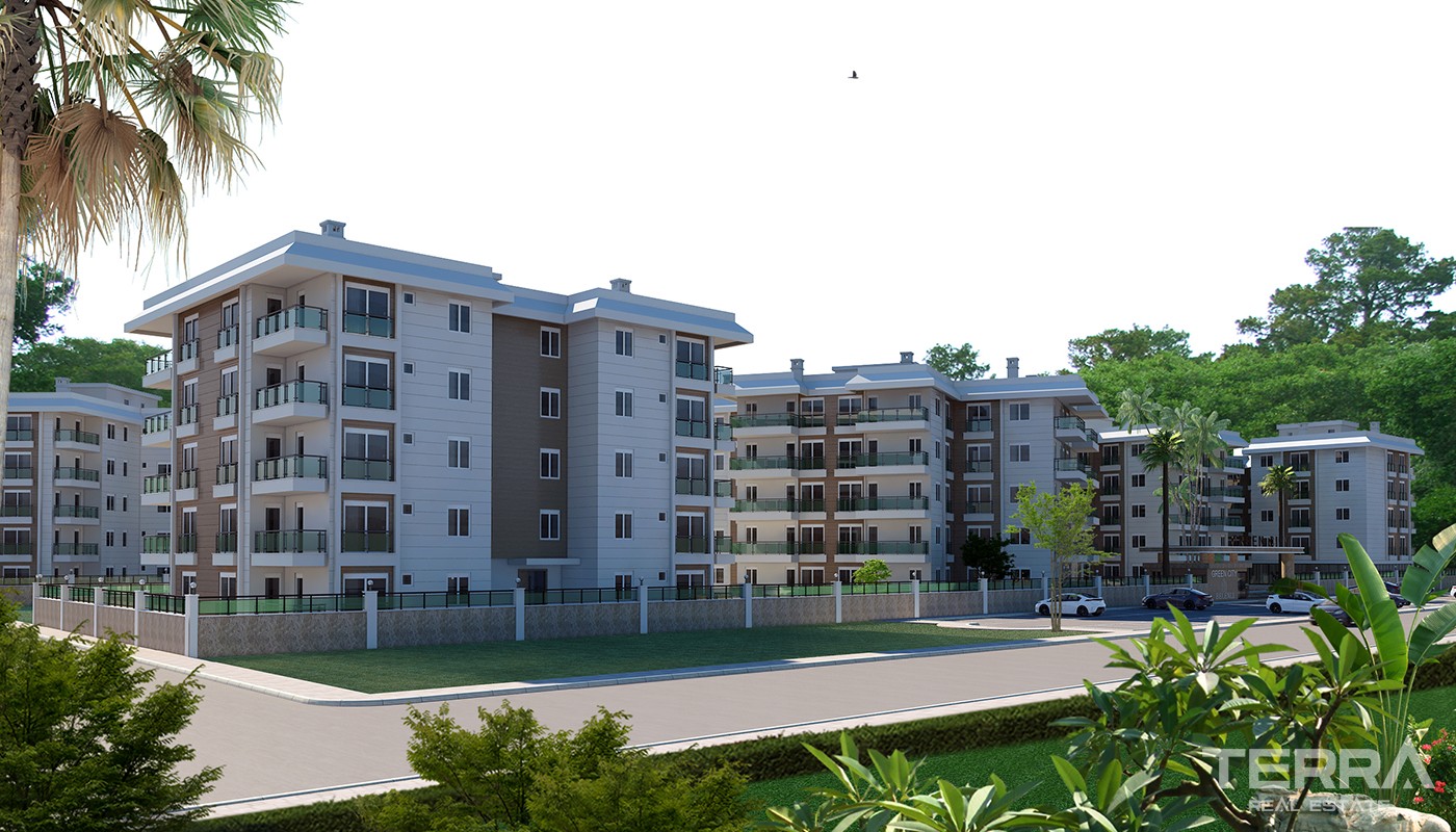 Luxury Antalya Flats in Green City Residence 2 km to Konyaaltı Beach - 25379