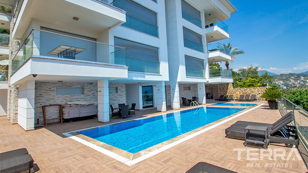 Splendid Penthouse with City and Sea Views in Alanya Bektaş - 25975