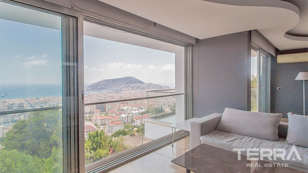 Splendid Penthouse with City and Sea Views in Alanya Bektaş - 25979