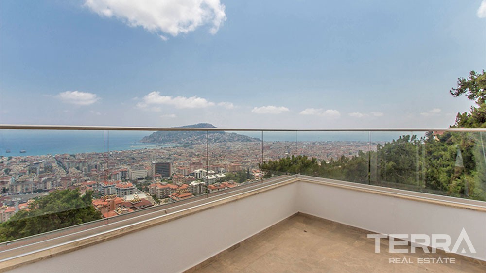 Splendid Penthouse with City and Sea Views in Alanya Bektaş - 25996
