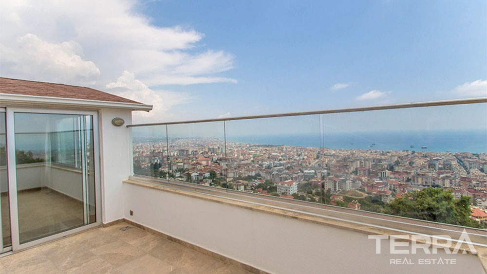 Splendid Penthouse with City and Sea Views in Alanya Bektaş - 25997