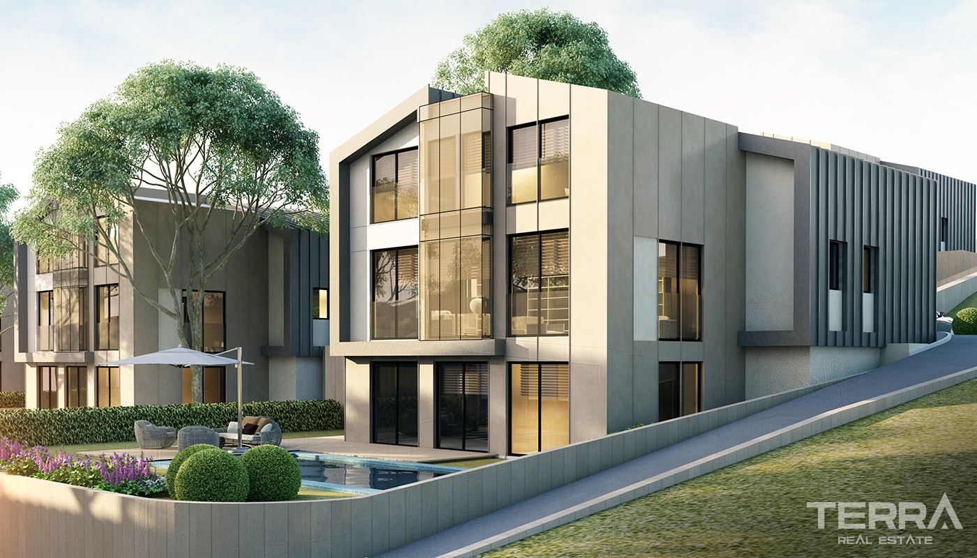 Apartments und Villen in der Nähe des Flughafens Istanbul in Sarıyer - 25464