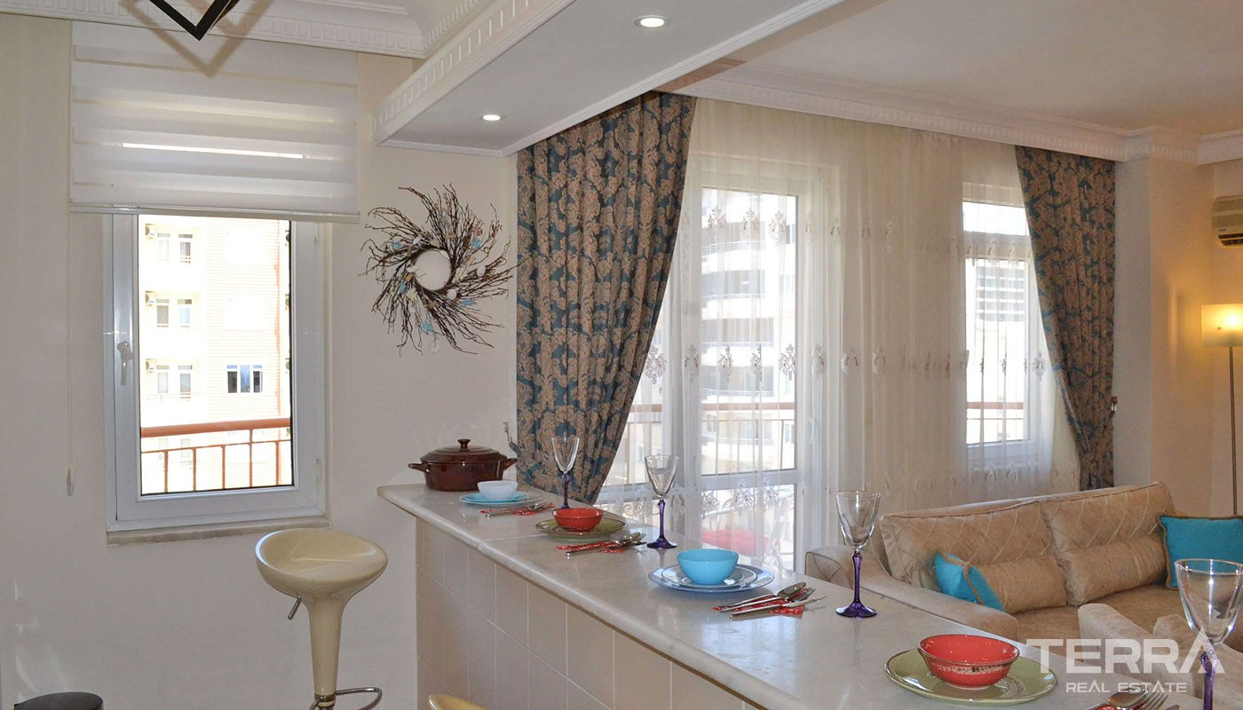 Sea View Apartment in Alanya Mahmutlar for Very Reasonable Price - 25554