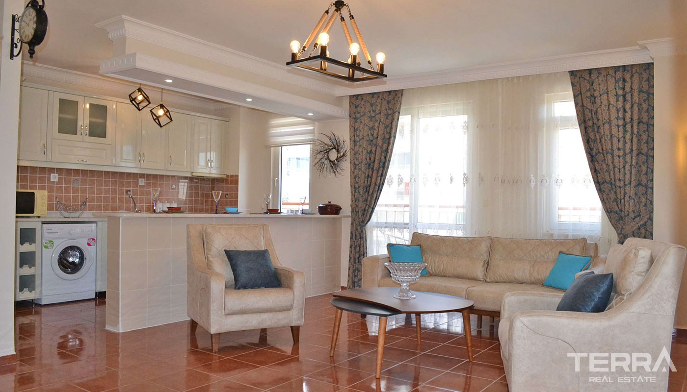 Sea View Apartment in Alanya Mahmutlar for Very Reasonable Price - 25556