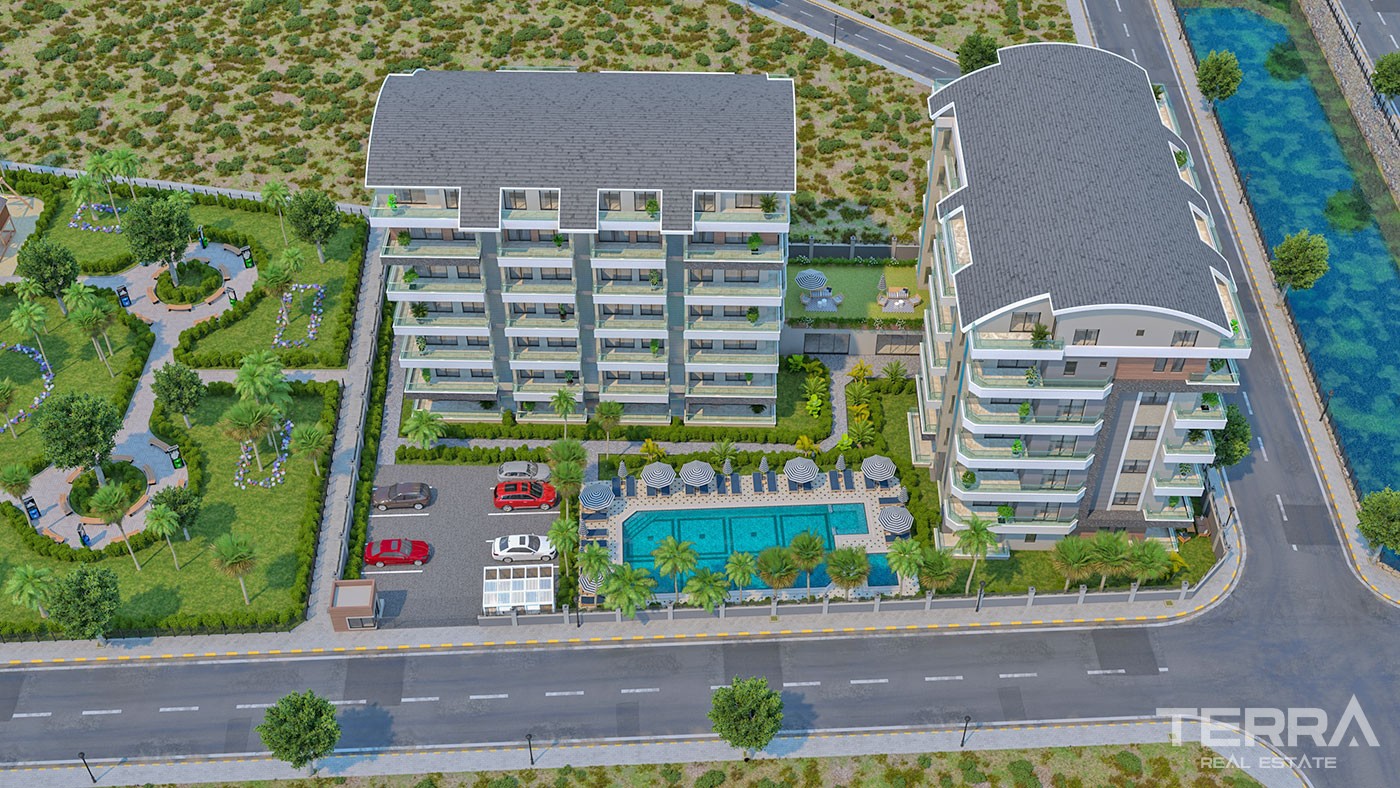 Appartements Confortables avec Divers Equipements Sociaux à Alanya - 25854