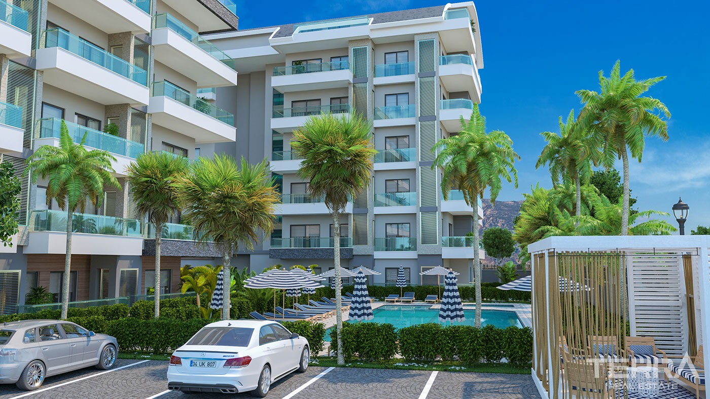 Appartements Confortables avec Divers Equipements Sociaux à Alanya - 25857