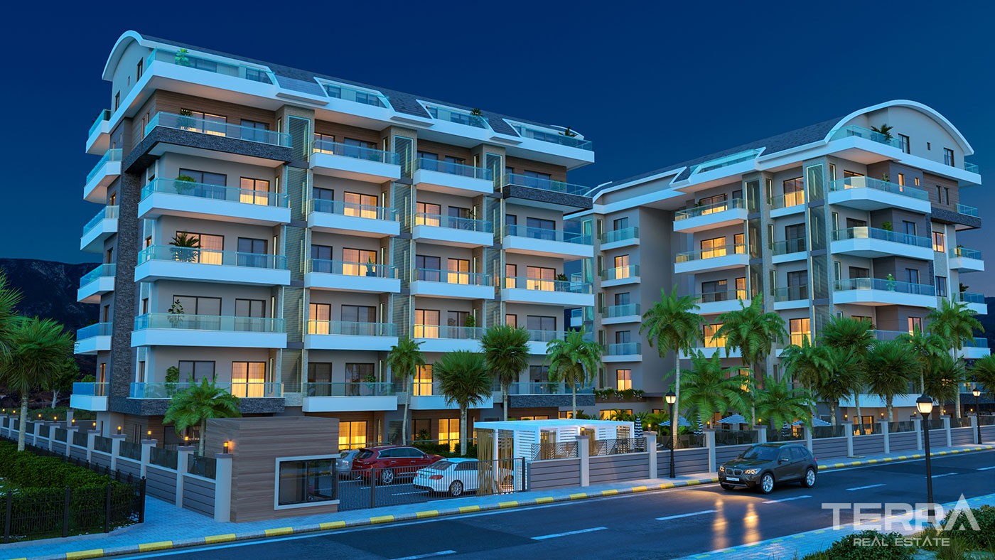 Appartements Confortables avec Divers Equipements Sociaux à Alanya - 25860