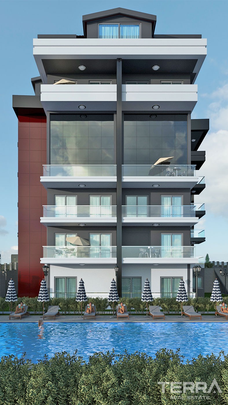 Sea View Modern Apartments in Alanya Kestel Only 150 m to the Beach - 26026