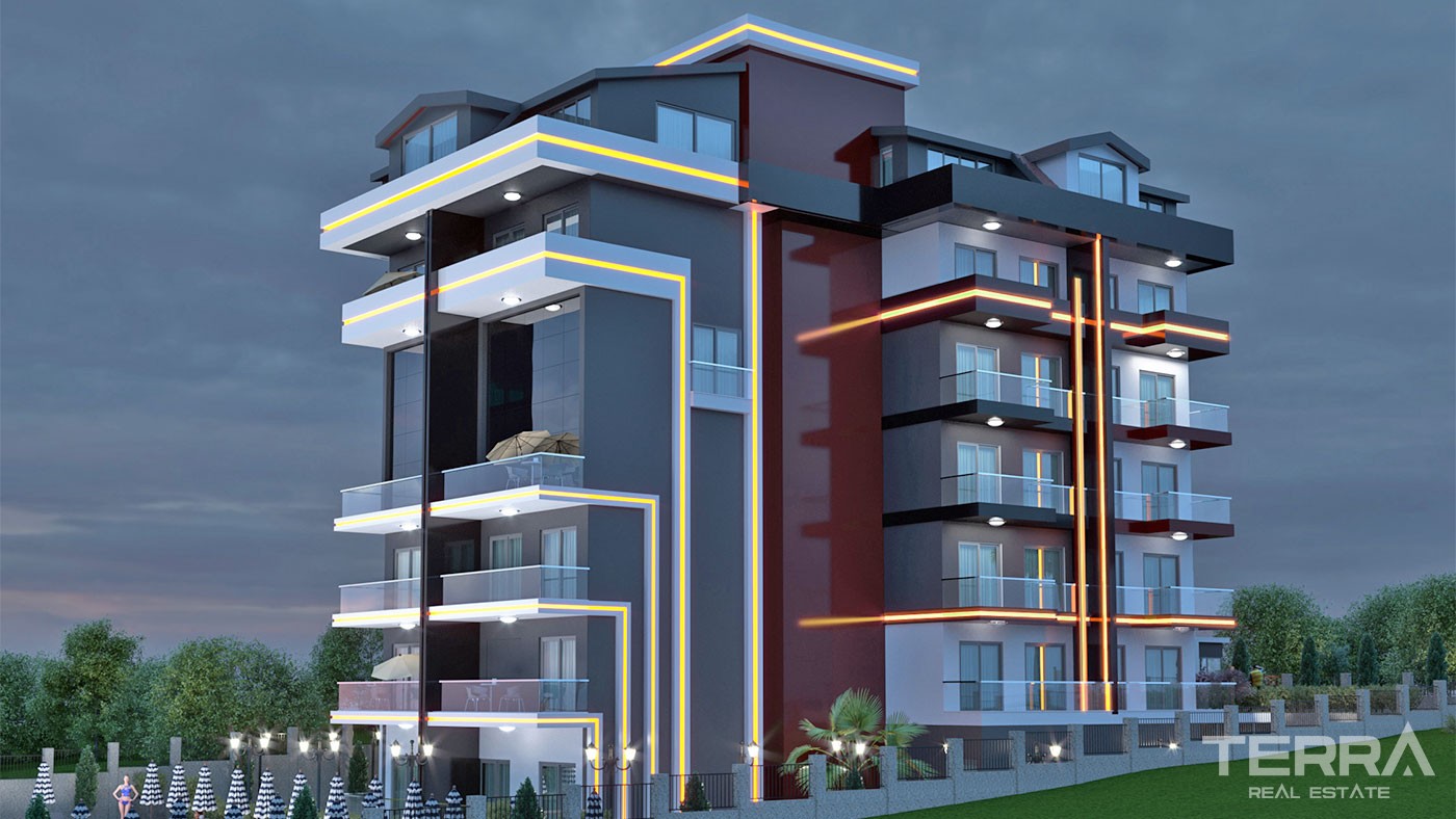 Sea View Modern Apartments in Alanya Kestel Only 150 m to the Beach - 26029