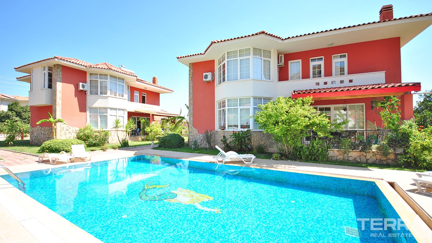 Detached Family Villa for Sale in Kemer Çamyuva Fully Furnished