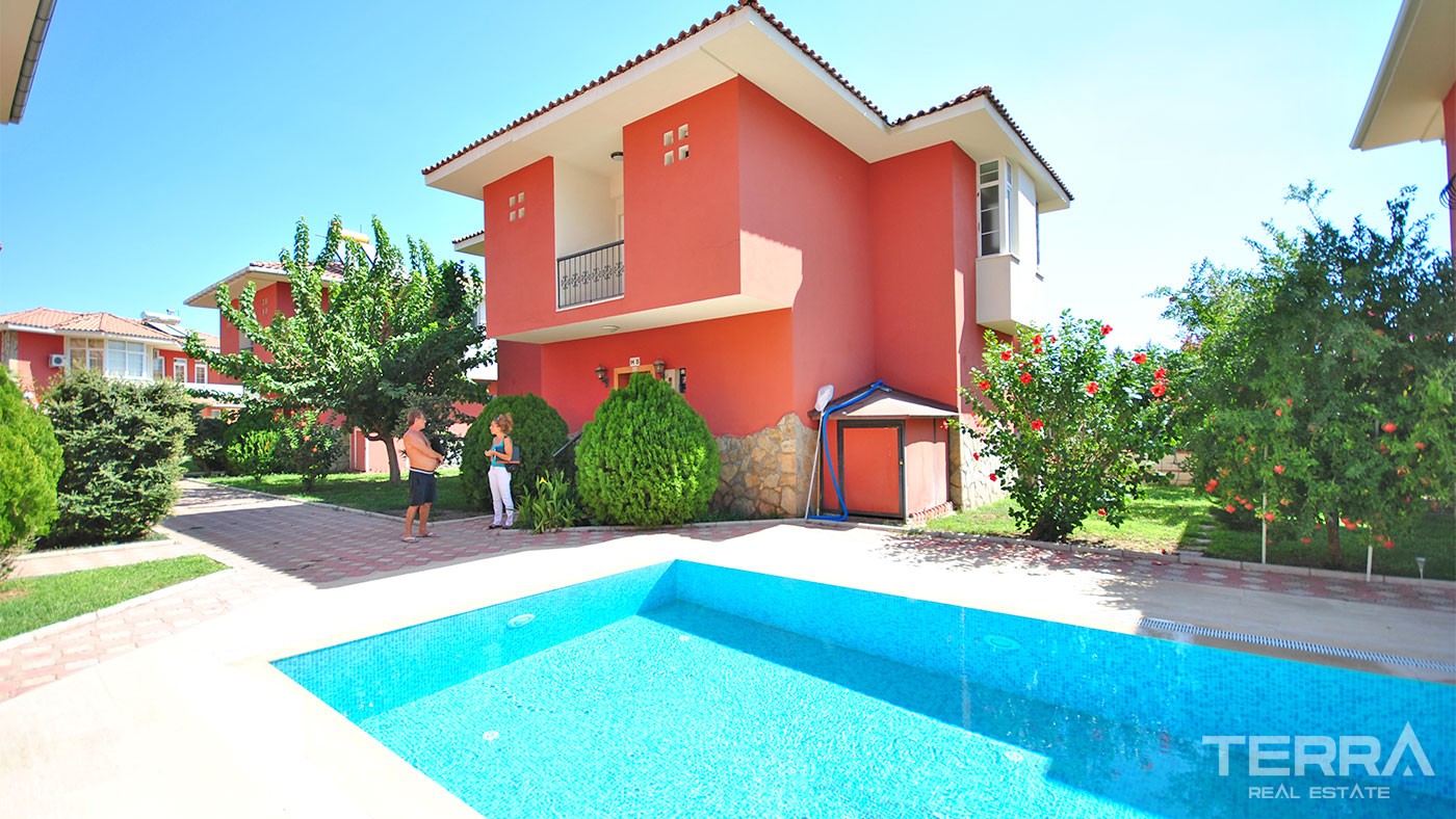 Detached Family Villa for Sale in Kemer Çamyuva Fully Furnished - 26042