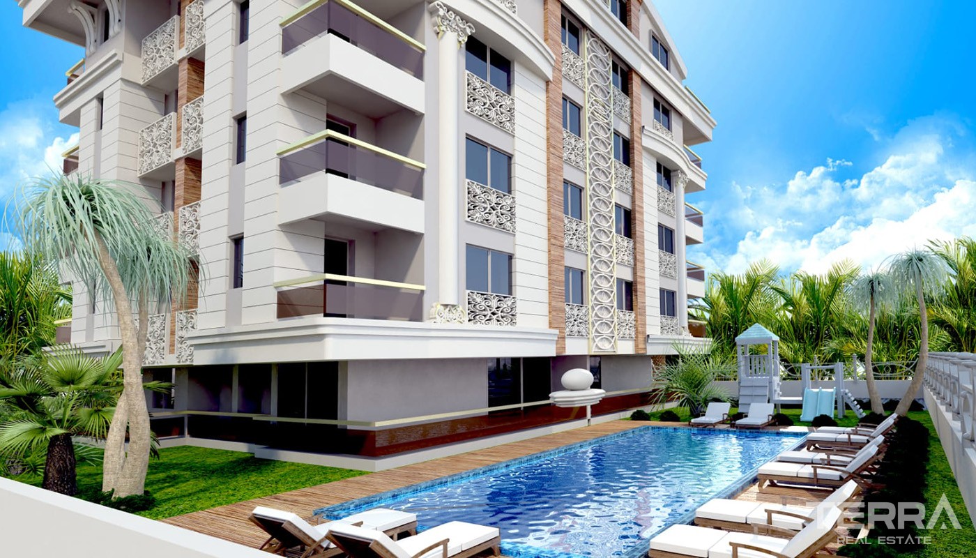 Uniquely-designed Konyaaltı Apartments for Sale 2.5 Km from the Beach - 26216