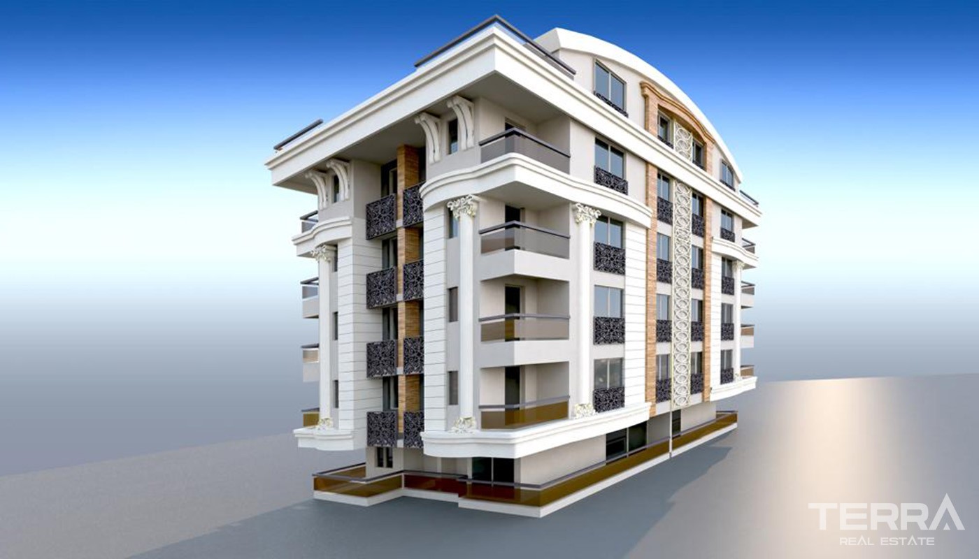Uniquely-designed Konyaaltı Apartments for Sale 2.5 Km from the Beach - 26217