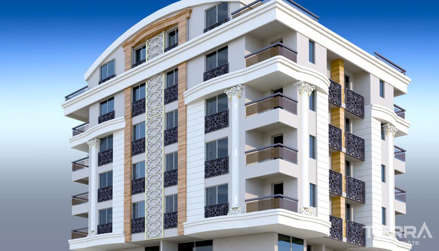 Uniquely-designed Konyaaltı Apartments for Sale 2.5 Km from the Beach - 26219