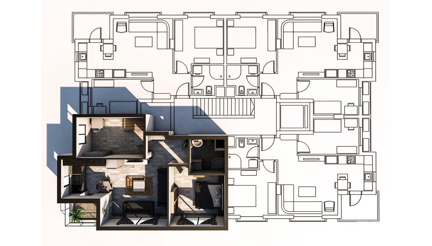 Uniquely-designed Konyaaltı Apartments for Sale 2.5 Km from the Beach - 26224