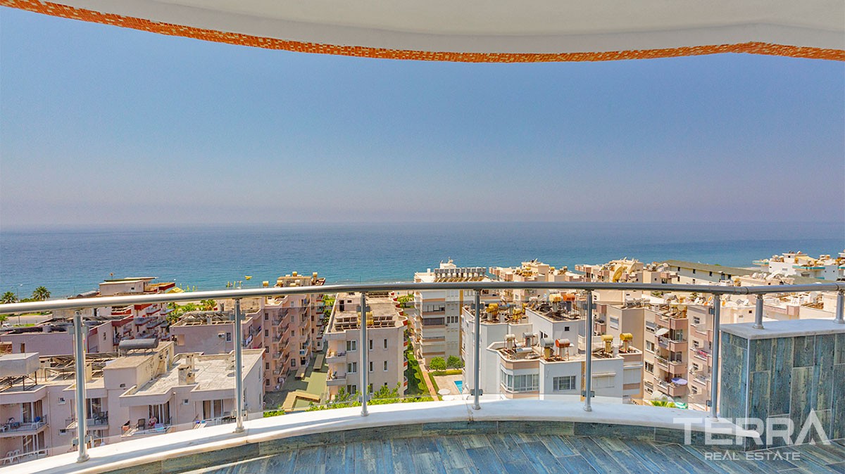 Spectacular Sea View Penthouse Apartment in Alanya Mahmutlar - 26384