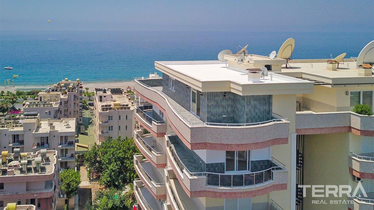 Spectacular Sea View Penthouse Apartment in Alanya Mahmutlar - 26396