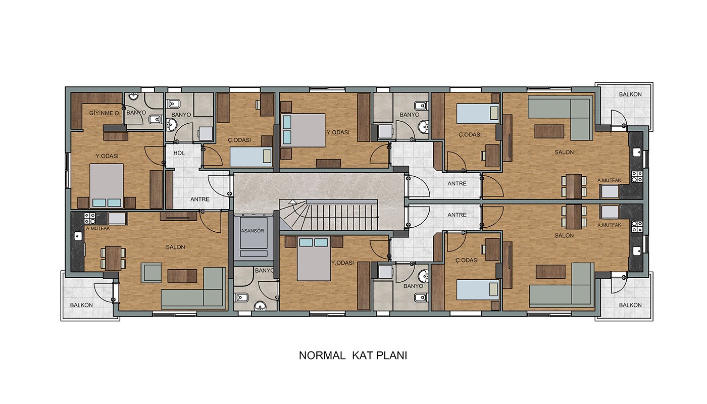 Spacious Konyaaltı Apartments for Sale Close to All Amenities - 26530