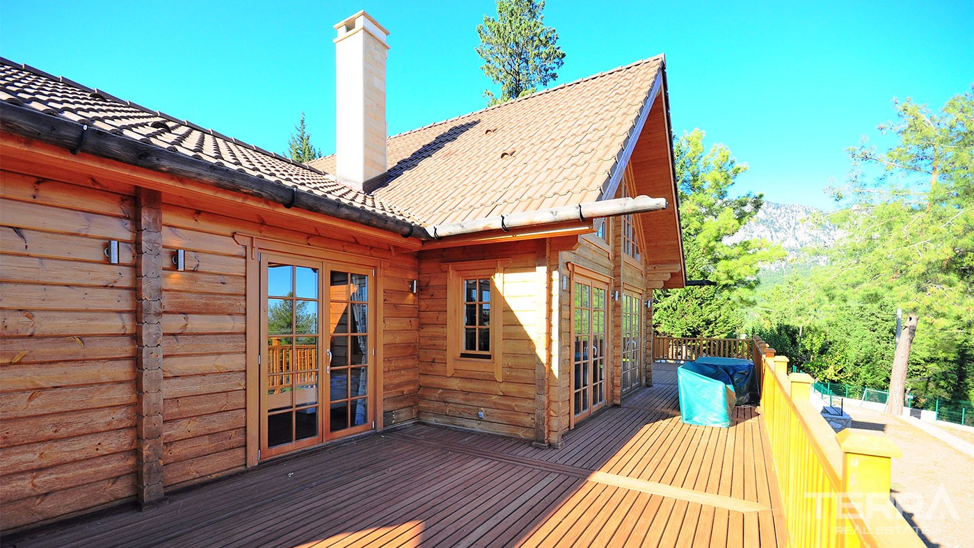 Authentic Wooden House for Sale in Beycik Kemer with Private Garden - 26567