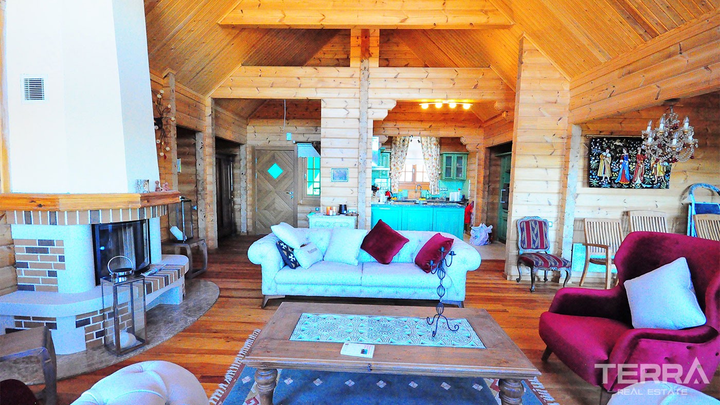Authentic Wooden House for Sale in Beycik Kemer with Private Garden - 26572