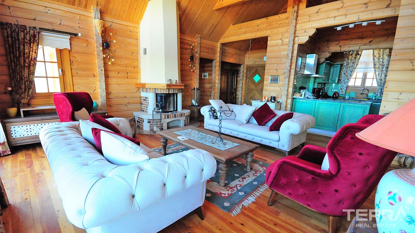 Authentic Wooden House for Sale in Beycik Kemer with Private Garden - 26573