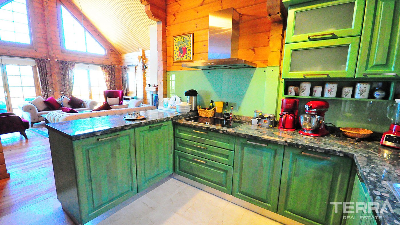 Authentic Wooden House for Sale in Beycik Kemer with Private Garden - 26574