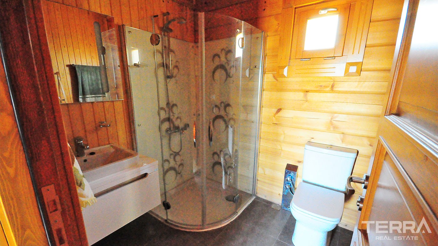 Authentic Wooden House for Sale in Beycik Kemer with Private Garden - 26575