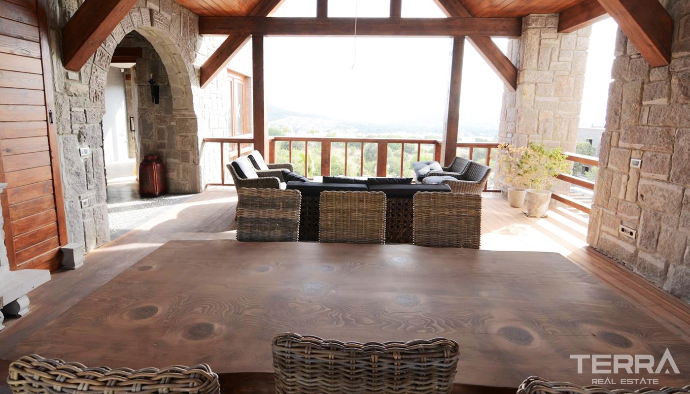 Unique Stone Villa in Bodrum with Private Pool and Garden - 26774
