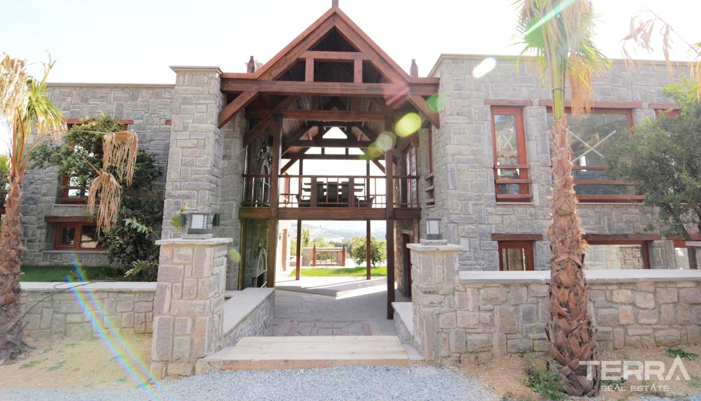 Unique Stone Villa in Bodrum with Private Pool and Garden - 26788