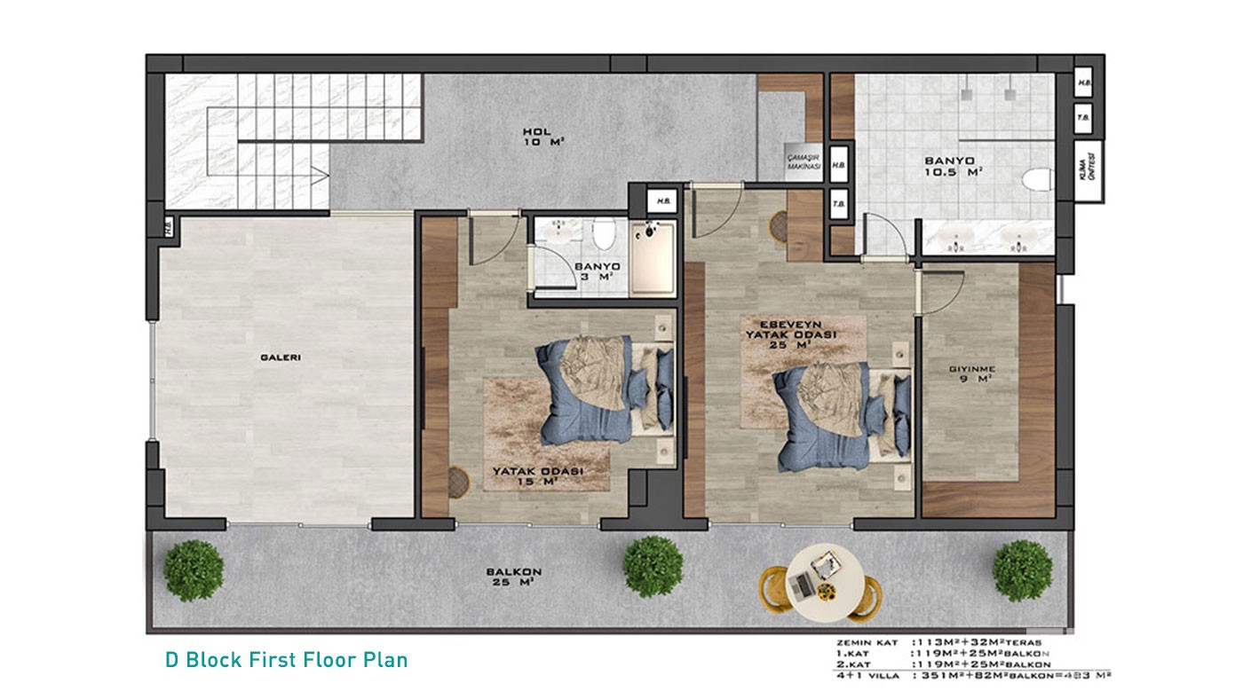 Alanya Luxury Houses for Sale with Sea & Castle View in Bektaş - 27760