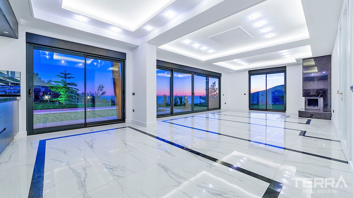 Alanya Luxury Houses for Sale with Sea & Castle View in Bektaş - 50814