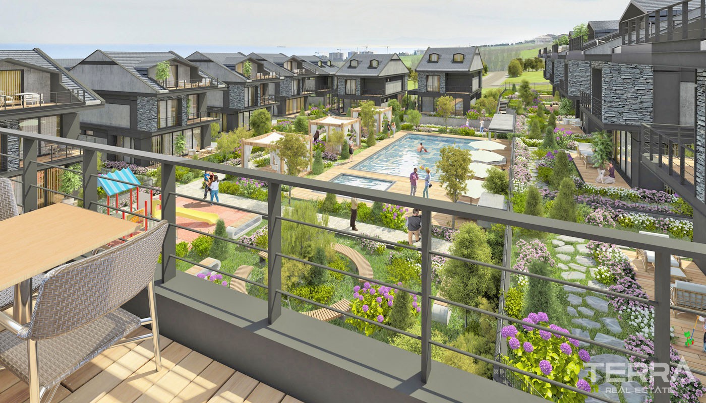 Spacious Villas for Sale in Istanbul Büyükçekmece Surrounded by Nature - 27252