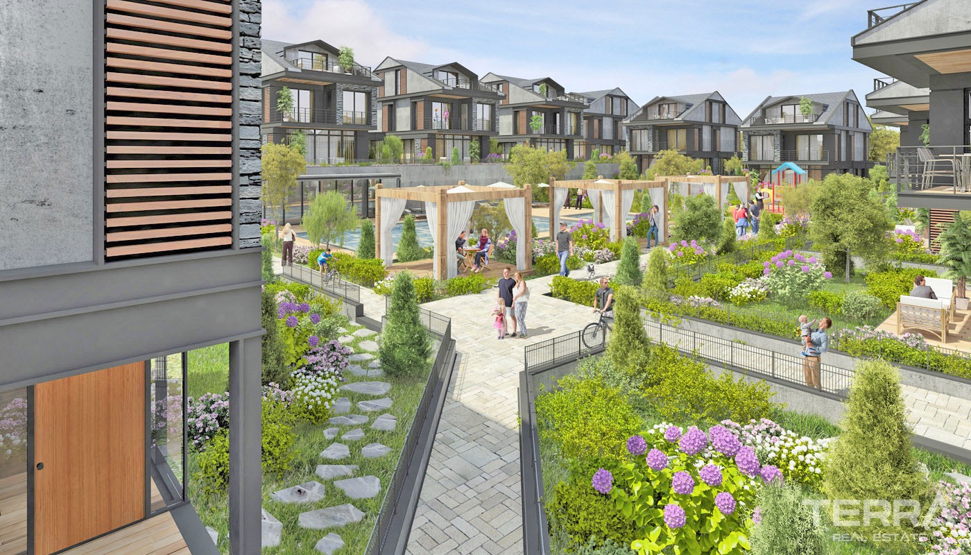 Spacious Villas for Sale in Istanbul Büyükçekmece Surrounded by Nature - 27253