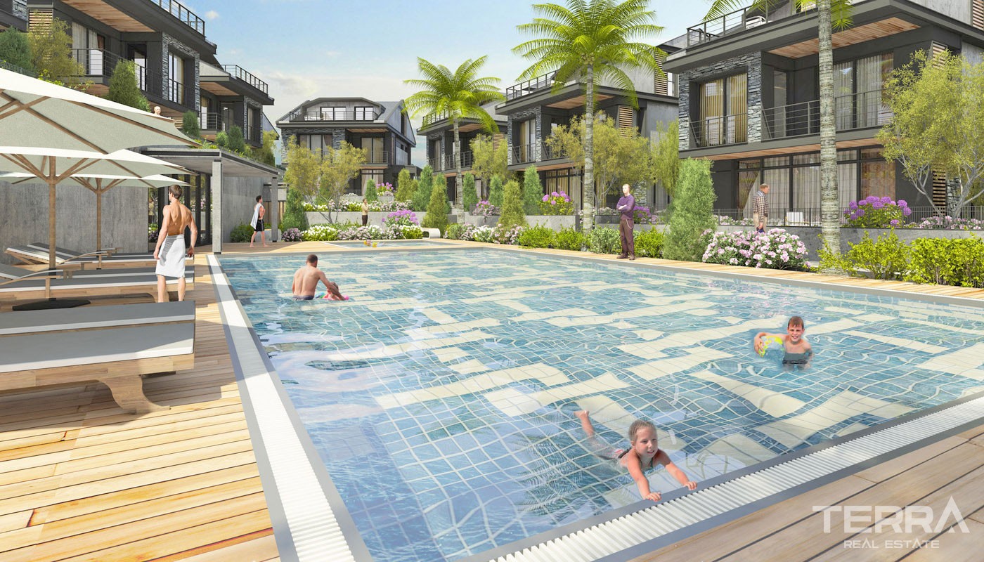 Spacious Villas for Sale in Istanbul Büyükçekmece Surrounded by Nature - 27254