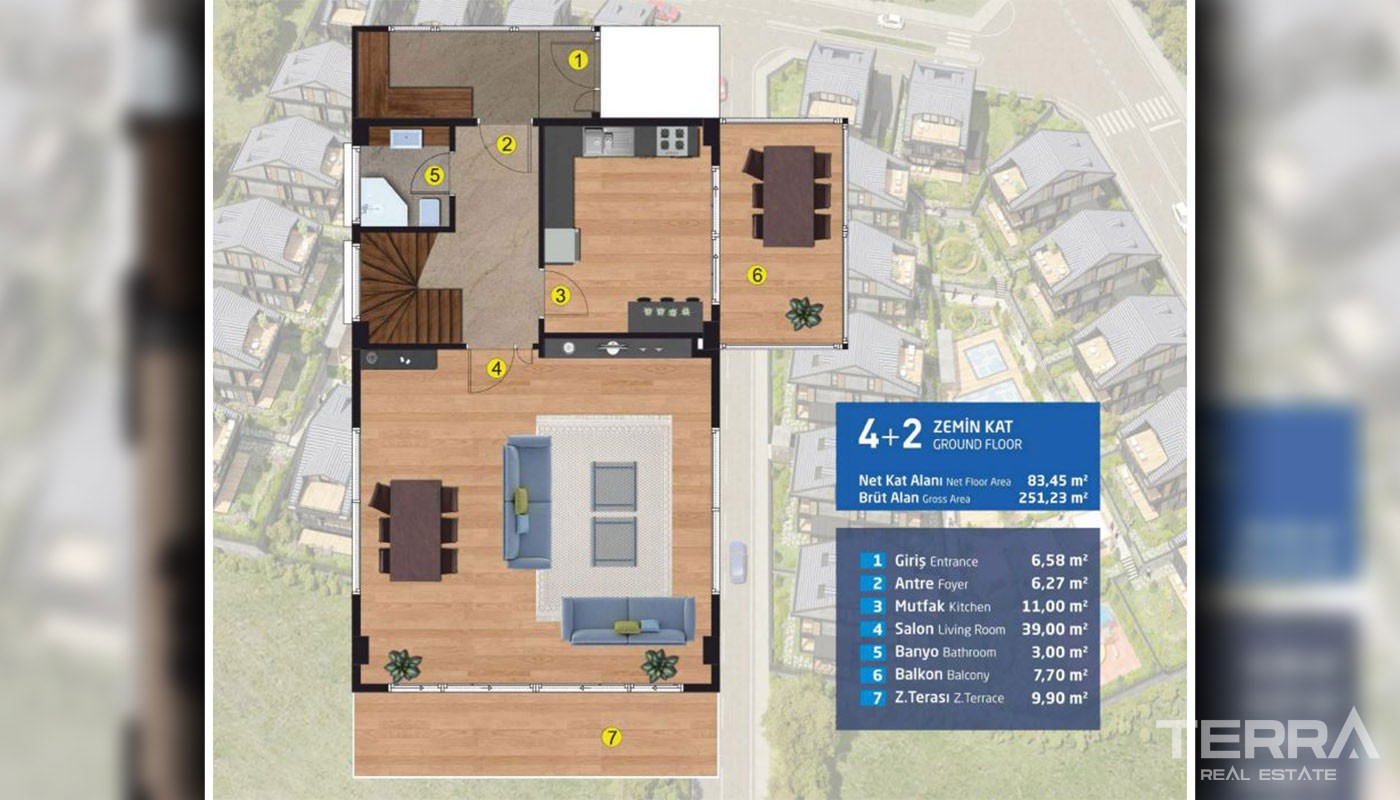 Spacious Villas for Sale in Istanbul Büyükçekmece Surrounded by Nature - 27276