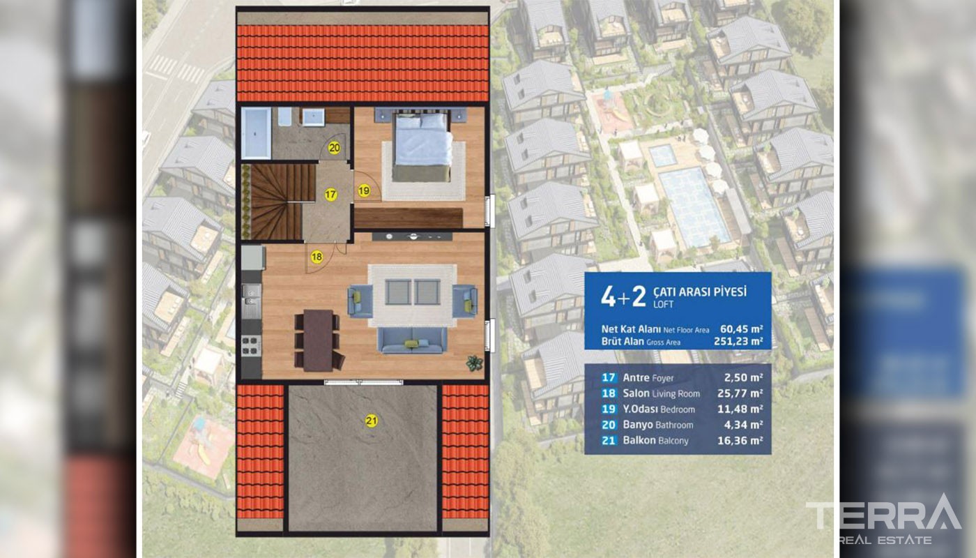 Spacious Villas for Sale in Istanbul Büyükçekmece Surrounded by Nature - 27278