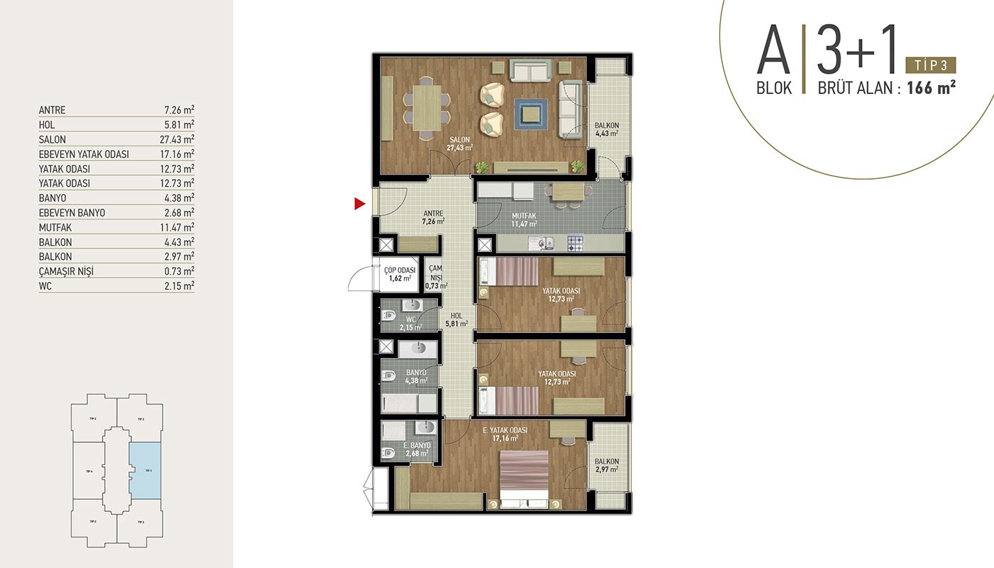 Appartements Prêts à s’Installer à Eyüp Proches de l'Autoroute TEM - 27320
