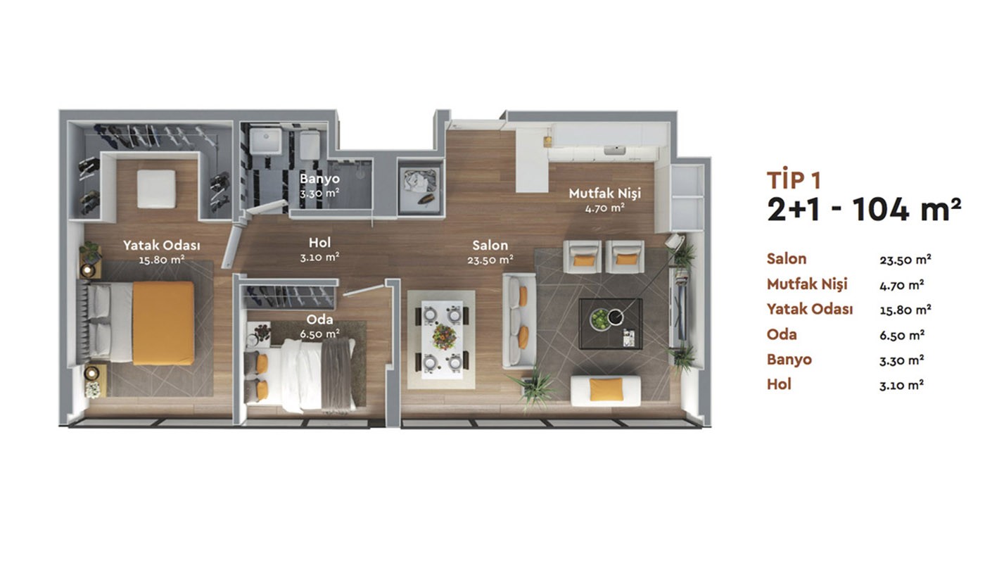 Advanced Istanbul Apartments Located in Bakırköy with Office Concept - 27390