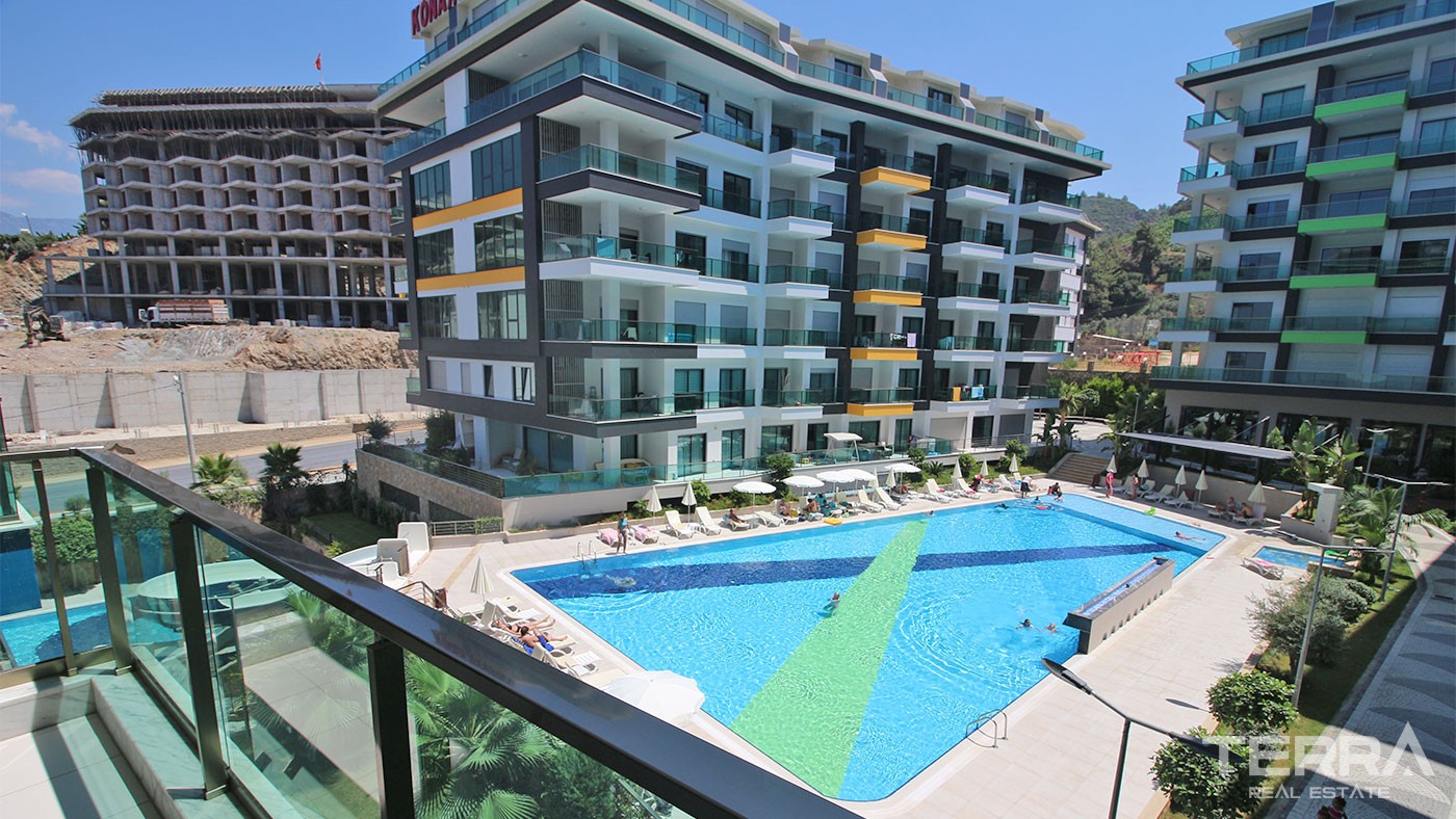 Rymlig lägenhet i Alanya Kargıcak, gångavstånd till stranden
