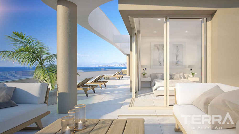 Spain Beachfront Apartments for Sale in Málaga with Panoramic Sea View - 27726