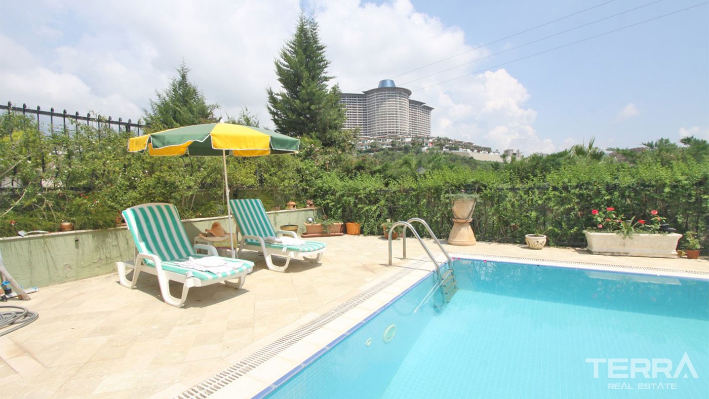 Furnished Detached Villa in Alanya Kargıcak with Spacious Interiors - 27767