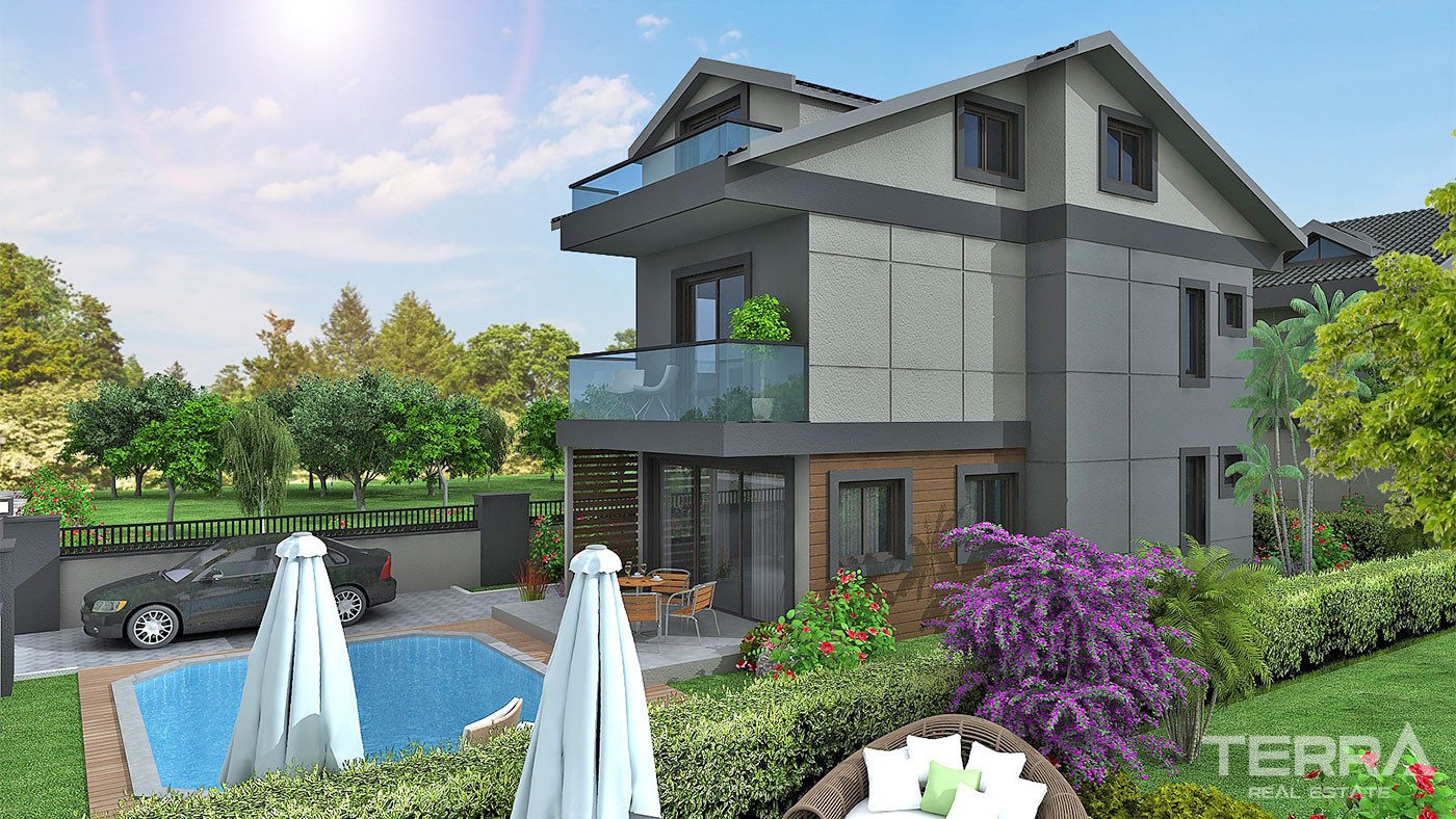 Contemporary Detached Villa Located in Fethiye Çalış 3 km to the Beach - 27846