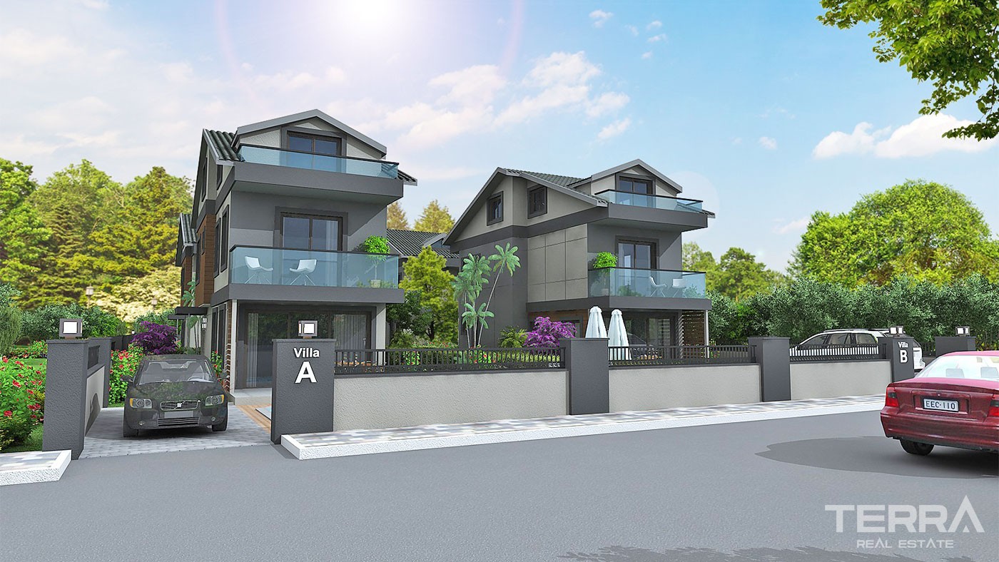 Contemporary Detached Villa Located in Fethiye Çalış 3 km to the Beach - 27847
