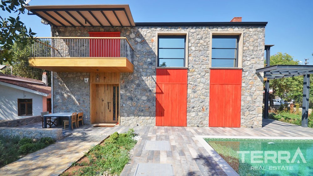 Einzigartiges Steinhaus zum Verkauf in Kayaköy Fethiye voll möbliert - 27893