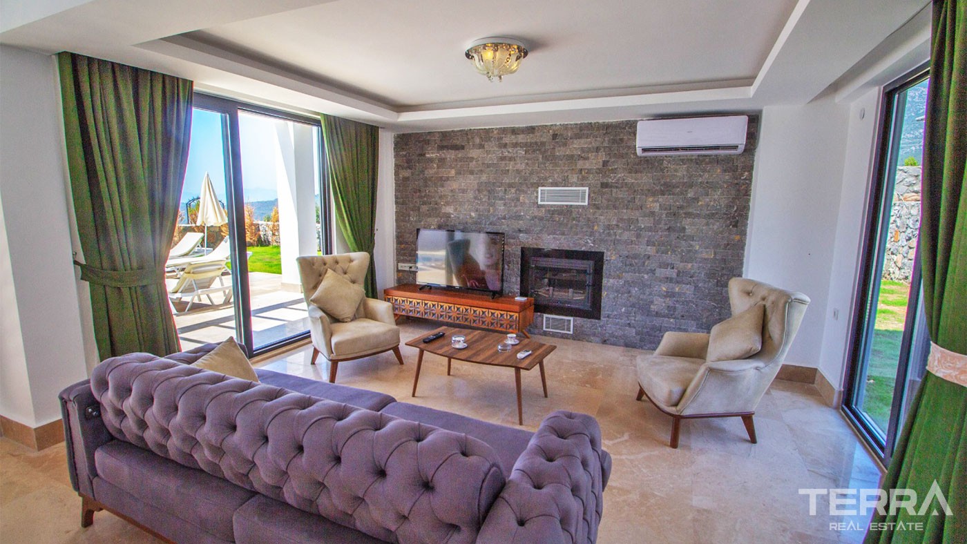 Holiday House  with Pivate Swimming pool for Sale in Ölüdeniz Fethiye - 27965