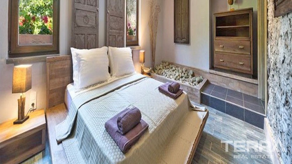 Mountain-view Stone House for Sale in Kayaköy Suitable for Investment - 27977
