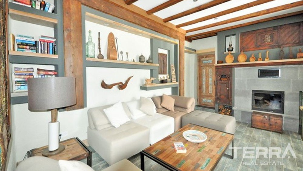 Mountain-view Stone House for Sale in Kayaköy Suitable for Investment - 27981