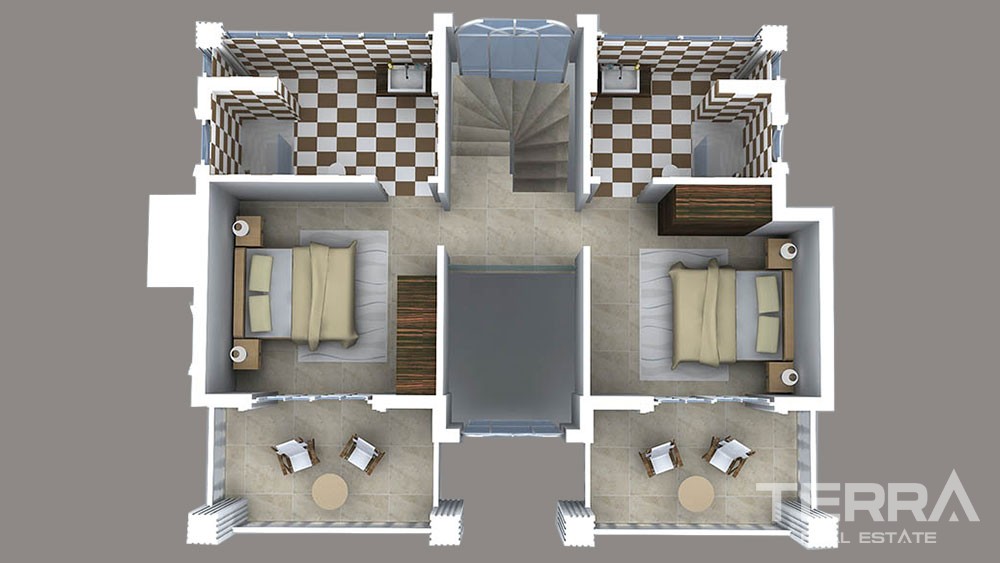 Luxury Villas with Private Pool for Sale in Fethiye Hisarönü - 28006