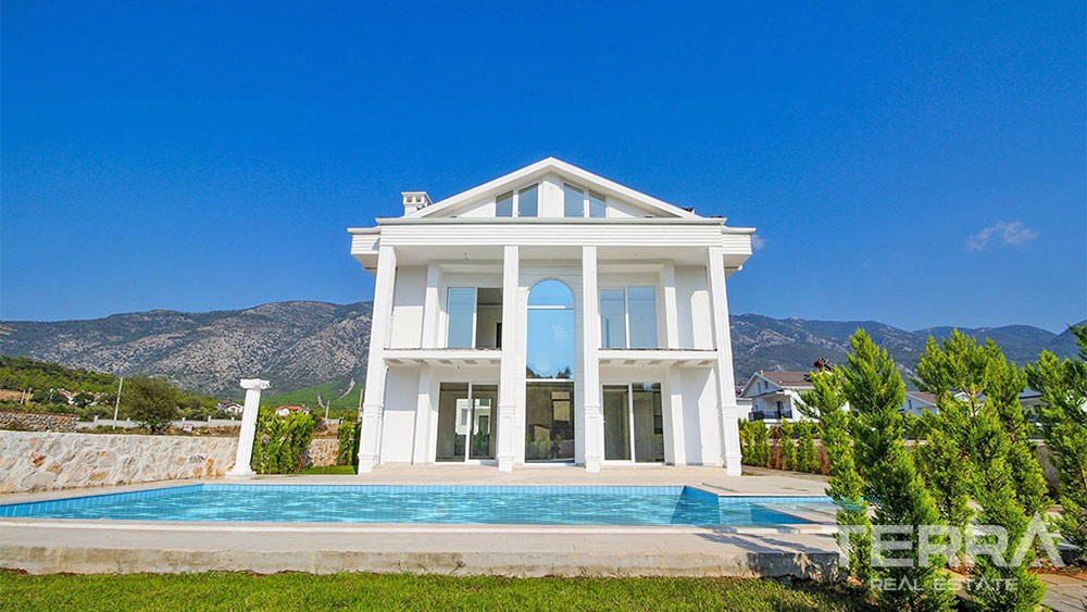 Spacious 4 Bedroom Villas for Sale in Fethiye Ovacık with Private Pool