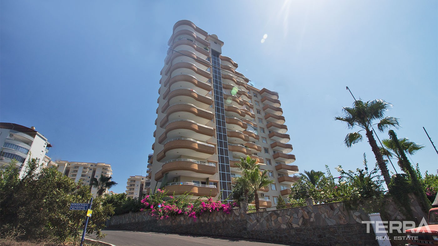 Sea & City View Apartment in Mahmutlar Alanya with Rich Facilities - 28176
